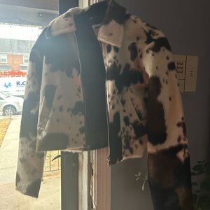 Noisy May Cow Print Outerwear